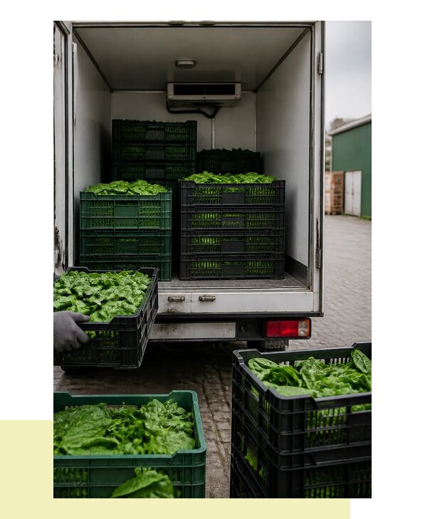 Перевозка шпината в Октябрьского с сохранением свежести продукции